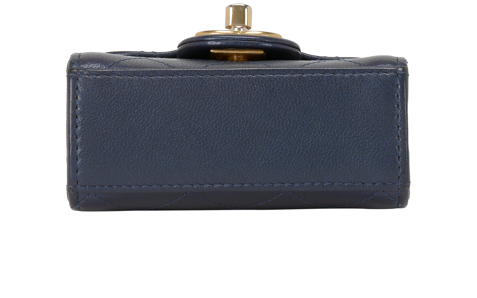 Mini Chic Pearls Flap, &pound;2,100, Handbags, Blue, Leather/Pearl, Top view